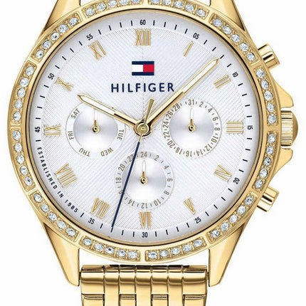 Tommy Hilfiger Ari Crystal Accents Gold Tone Stainless Steel Quartz 1782142 Women's Watch