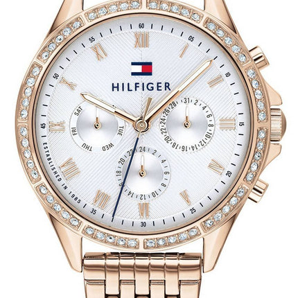 Tommy Hilfiger Ari Silver Dial Gold Tone Stainless Steel Quartz 1782143 Women's Watch
