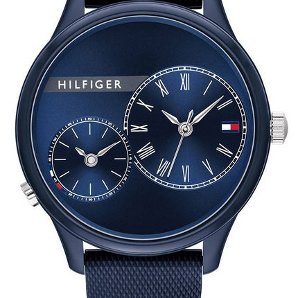 Tommy Hilfiger Meg Blue Dial Silicon Strap Quartz 1782146 Women's Watch