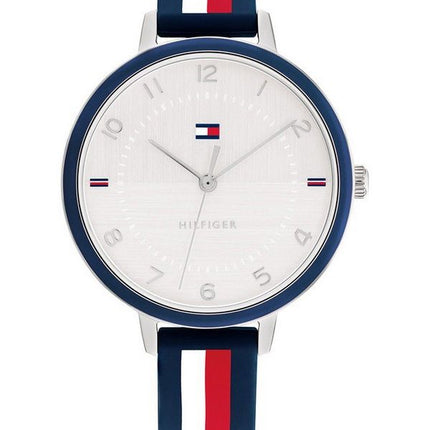 Tommy Hilfiger Florence Multicolor Silicone Strap White Dial Quartz 1782584 Womens Watch