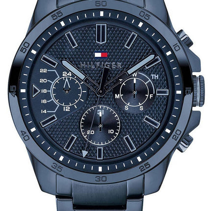 Tommy Hilfiger Decker Blue Dial Stainless Steel Quartz 1791560 Mens Watch