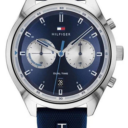 Tommy Hilfiger Bennett Blue Dial Silicon Strap Quartz 1791781 Men's Watch