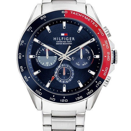 Tommy Hilfiger Stainless Steel Multifunction Blue Dial Quartz 1791968 Mens Watch