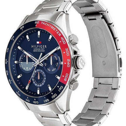 Tommy Hilfiger Stainless Steel Multifunction Blue Dial Quartz 1791968 Mens Watch