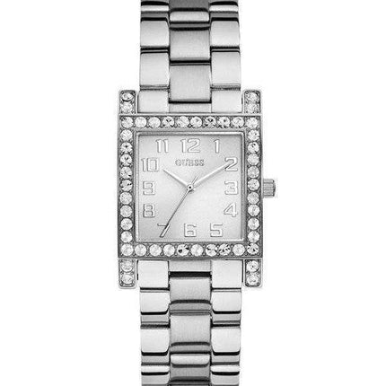 Guess Silver-Tone Crystal U0128L1 Women's Watch