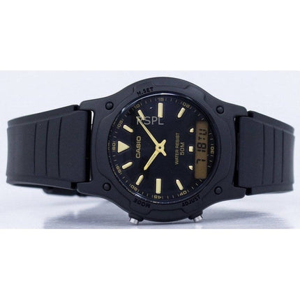 Refurbished Casio Analog Digital Dual Time Quartz AW-49HE-1AVDF Men's Watch