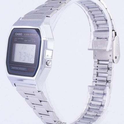 Refurbished Casio Digital Stainless Steel Daily Alarm Quartz A158WA-1DF Men's Watch