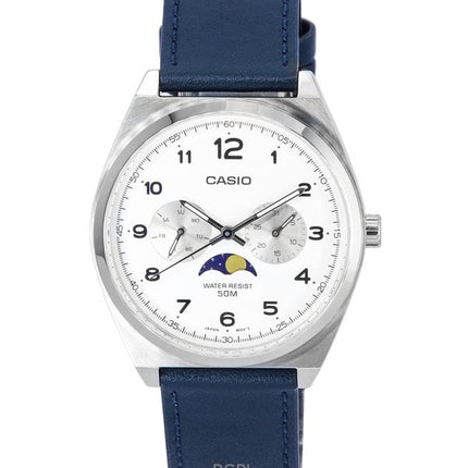 Refurbished Casio Standard Analog Moon Phase White Dial Quartz MTP-M300L-7A Men's Watch