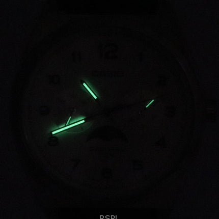 Refurbished Casio Standard Analog Moon Phase White Dial Quartz MTP-M300L-7A Men's Watch