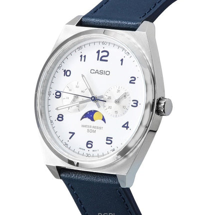 Refurbished Casio Standard Analog Moon Phase White Dial Quartz MTP-M300L-7A Men's Watch