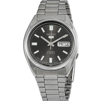 Refurbished Seiko 5 Stainless Steel Black Dial Automatic 21 Jewels SNXS79J1 Men's Watch