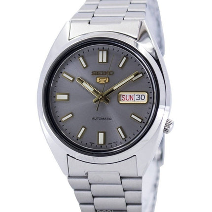 Refurbished Seiko 5 Stainless Steel Grey Dial Automatic 21 Jewels SNXS75K1 Men's Watch