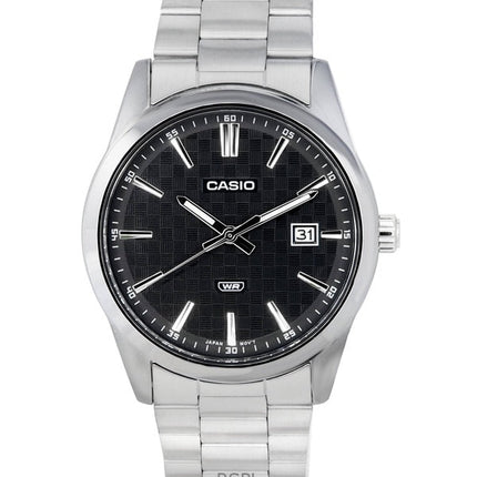 Refurbished Casio Analog Stainless Steel Black Dial Quartz MTP-VD03D-1A Men's Watch