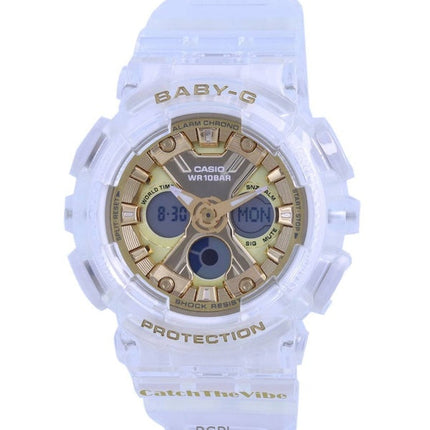 Refurbished Casio Baby-G Special Colour Analog Digital Resin Strap Gold Dial Quartz BA-130CVG-7A 100M Women's Watch