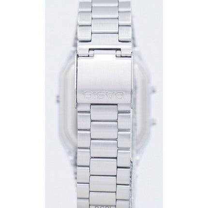 Refurbished Casio Vintage Analog Digital Stainless Steel Black Dial Quartz AQ-230A-1DHDF Unisex Watch