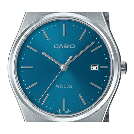 Refurbished Casio Standard Analog Stainless Steel Blue Dial Quartz MTP-B145D-2A2 Men's Watch