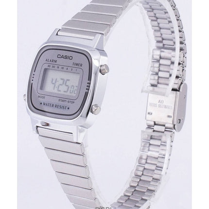 Refurbished Casio Digital Stainless Steel Quartz LA670WA-7DF Women's Watch