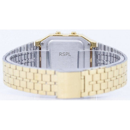 Refurbished Casio Digital Gold Tone Stainless Steel Quartz A500WGA-9DF Men's Watch