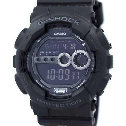 Refurbished Casio G-Shock Digital Resin Strap Quartz GD-100-1BDR 200M Men's Watch