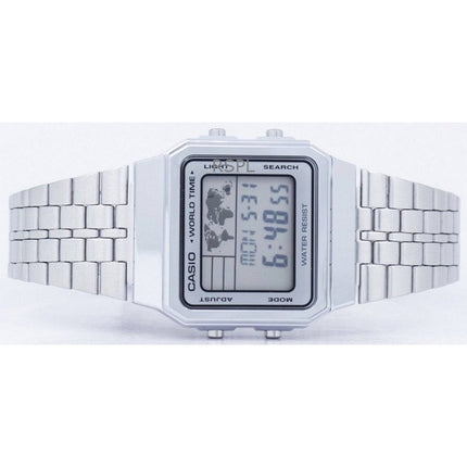 Refurbished Casio Digital Stainless Steel Quartz A500WA-7DF Men's Watch