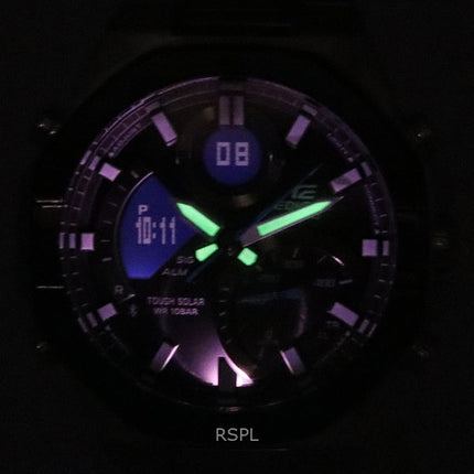 Refurbished Casio Edifice Mobile Link Analog Digital Grey Dial Solar ECB-950DB-1A 100M Men's Watch