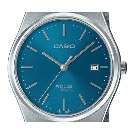 Refurbished Casio Standard Analog Stainless Steel Blue Dial Quartz MTP-B145D-2A2 Men's Watch