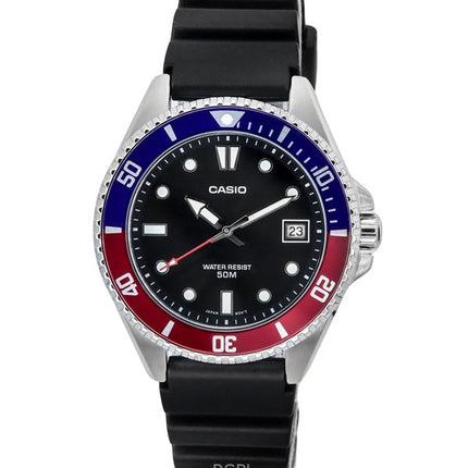 Refurbished Casio Standard Analog Resin Strap Black Dial Quartz MDV-10-1A2 Men's Watch
