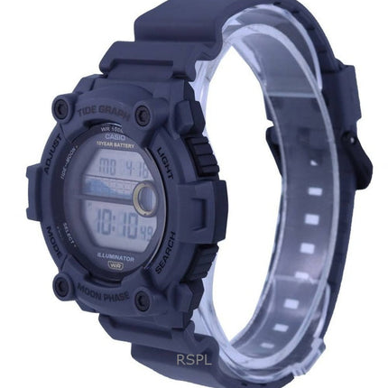 Refurbished Casio Youth Digital Tide Moon Phase Quartz WS-1300H-8AV 100M Men's Watch