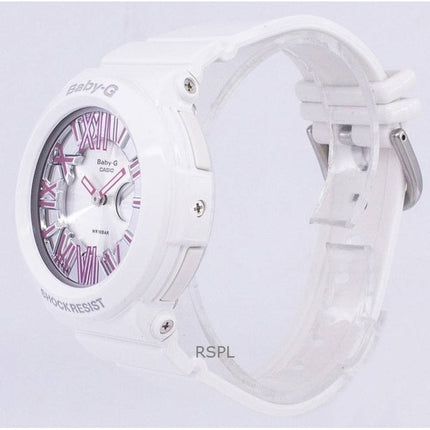 Refurbished Casio Baby-G Analog Digital Neon Illuminator Quartz BGA-160-7B2DR Women's Watch