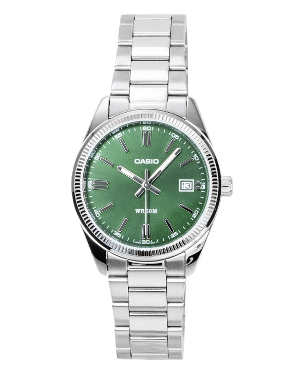 Casio Analog Stainless Steel Green Dial Quartz UTP-1302PD-3A1V Unisex Watch