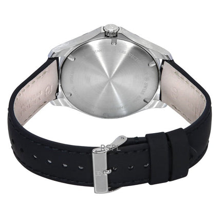 Victorinox Alliance Leather Strap Black Dial Quartz 241904 100M Men's Watch With Knife Set