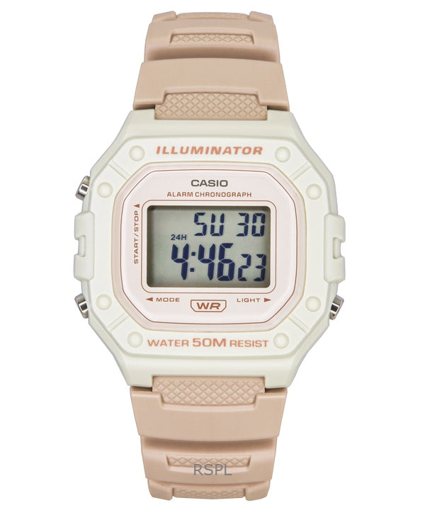 Casio POP Digital Resin Strap Quartz W-218HC-4A2V Unisex Watch