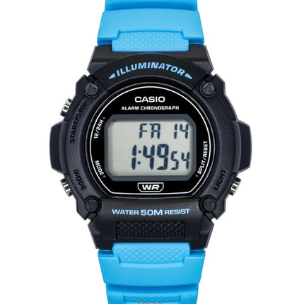 Casio Standard Digital Blue Resin Strap Quartz W-219H-2A2V Men's Watch