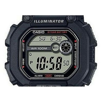 Casio Youth Dual Time Illuminator W-737H-1A W737H-1 100M Mens Watch