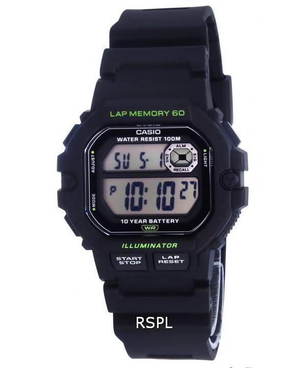 Casio Sports Gear Digital Dial Quartz WS-1400H-1A WS1400H-1 100M Mens Watch