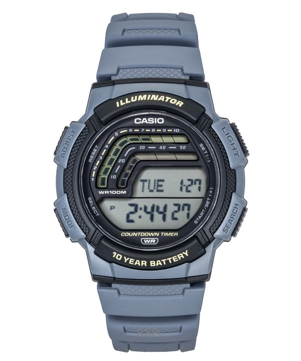 Casio Digital Resin Strap Quartz WS-1800-2AV 100M Men's Watch