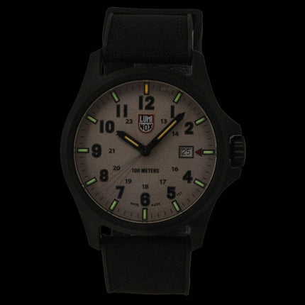 Luminox Atacama Field Rubber Strap Beige Dial Quartz XL.1971.2 100M Men's Watch