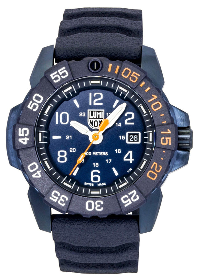 Luminox Navy Seal Rubber Strap Blue Dial Quartz Diver's XS.3253.CB.NSF.2 200M Men's Watch
