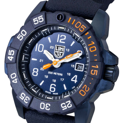 Luminox Navy Seal Rubber Strap Blue Dial Quartz Diver's XS.3253.CB.NSF.2 200M Men's Watch