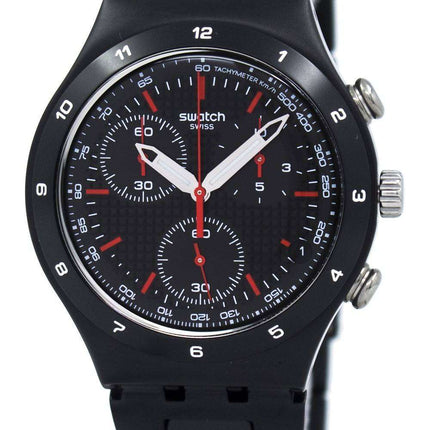 Swatch Irony Black Coated Chorongraph Quartz YCB4019AG Unisex Watch
