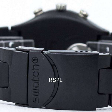 Swatch Irony Black Coated Chorongraph Quartz YCB4019AG Unisex Watch