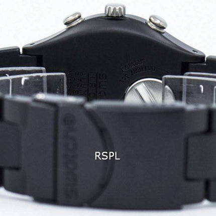 Swatch Irony Black Coated Chorongraph Quartz YCB4019AG Unisex Watch