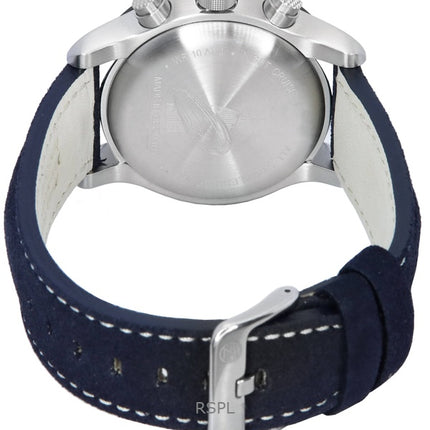 Zeppelin Night Cruise Chronograph Leather Strap Blue Dial Quartz 7288-3 100M Men's Watch