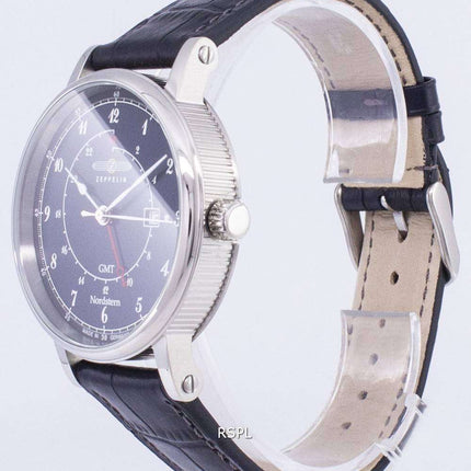 Zeppelin Series Nordstern GMT Germany Made 7546-3 75463 Men's Watch