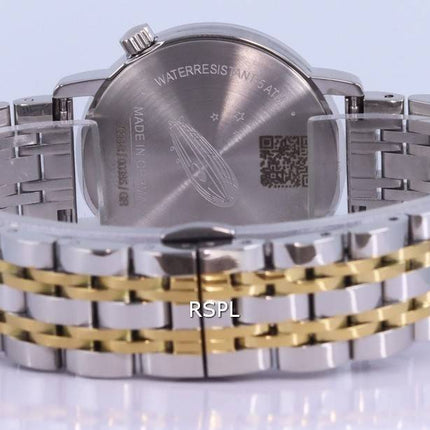 Zeppelin Luna Crystal Accents Black Dial Quartz 7633M-2 SET 7633M2 SET Womens Watch With Extra Strap