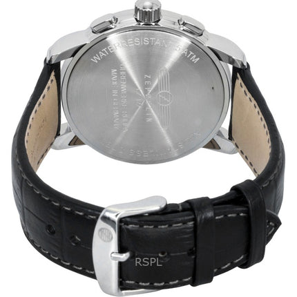 Zeppelin LZ127 Chronograph Leather Strap Champagne Dial Quartz 76785 Men's Watch