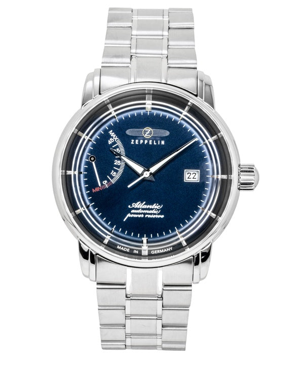 Zeppelin Atlantic Stainless Steel Blue Dial Automatic 8462MB3 Men's Watch