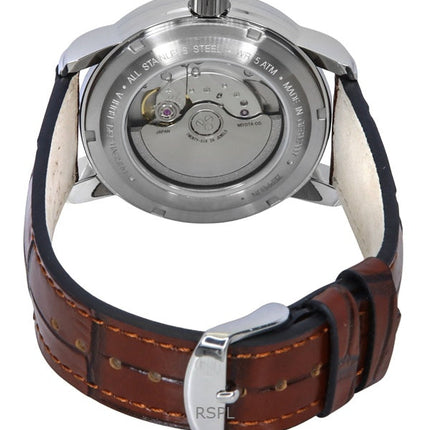 Zeppelin Friedrichshafen Leather Strap White Dial Automatic 85901 Men's Watch