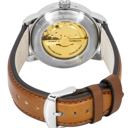 Zeppelin 100 Jahre Mediterranee Leather Strap Blue Dial Automatic 96643 Men's Watch
