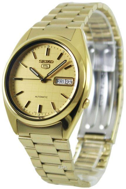 Seiko 5 Automatic Gold Dial SNXL72K1 SNXL72K Mens Watch